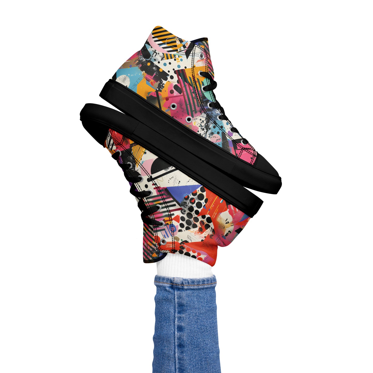 Graffiti high top shoes