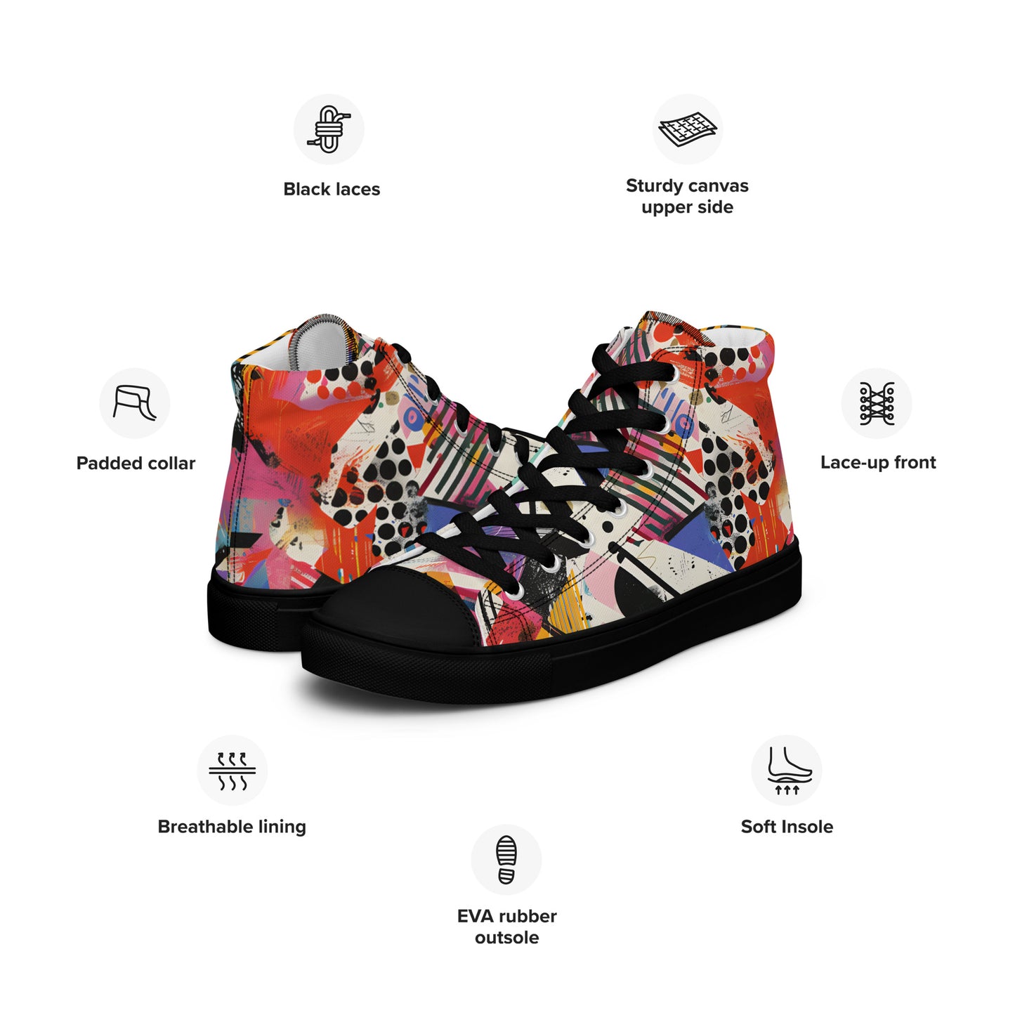 Graffiti high top shoes