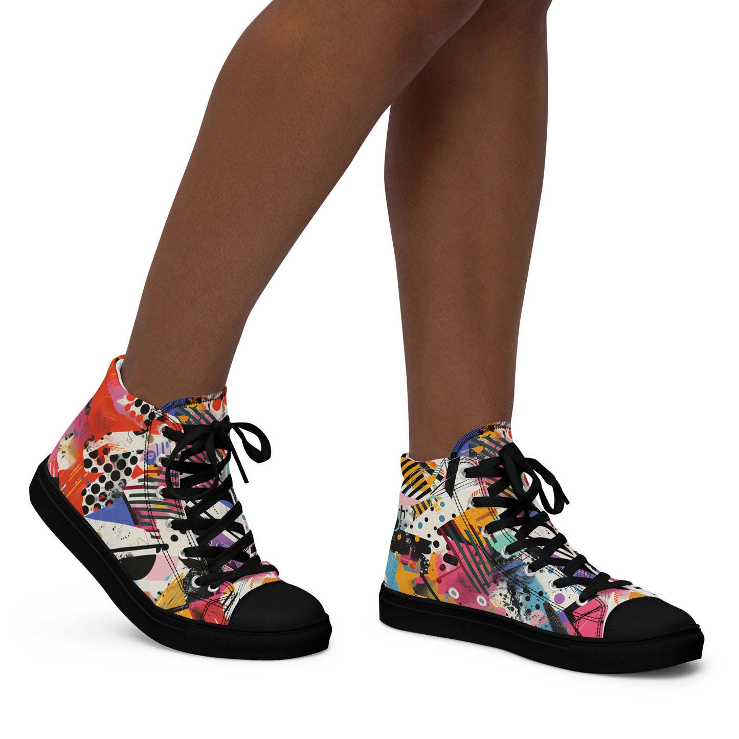 Graffiti high top shoes