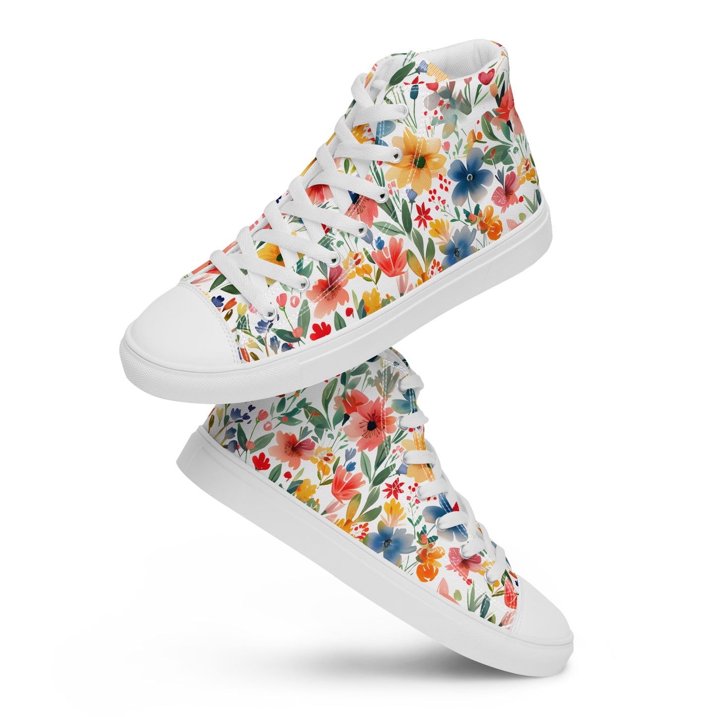 Wild Flowers high top shoes