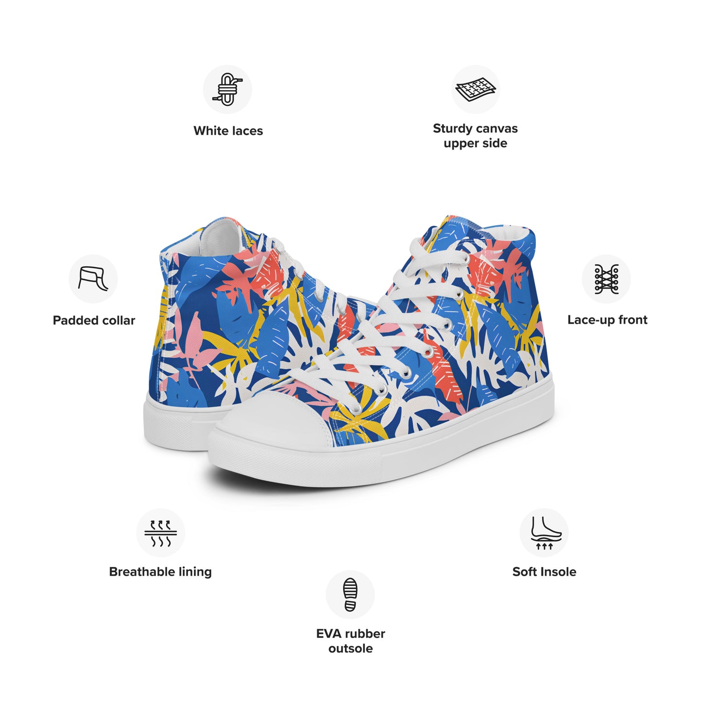 Tropical Storm high top shoes