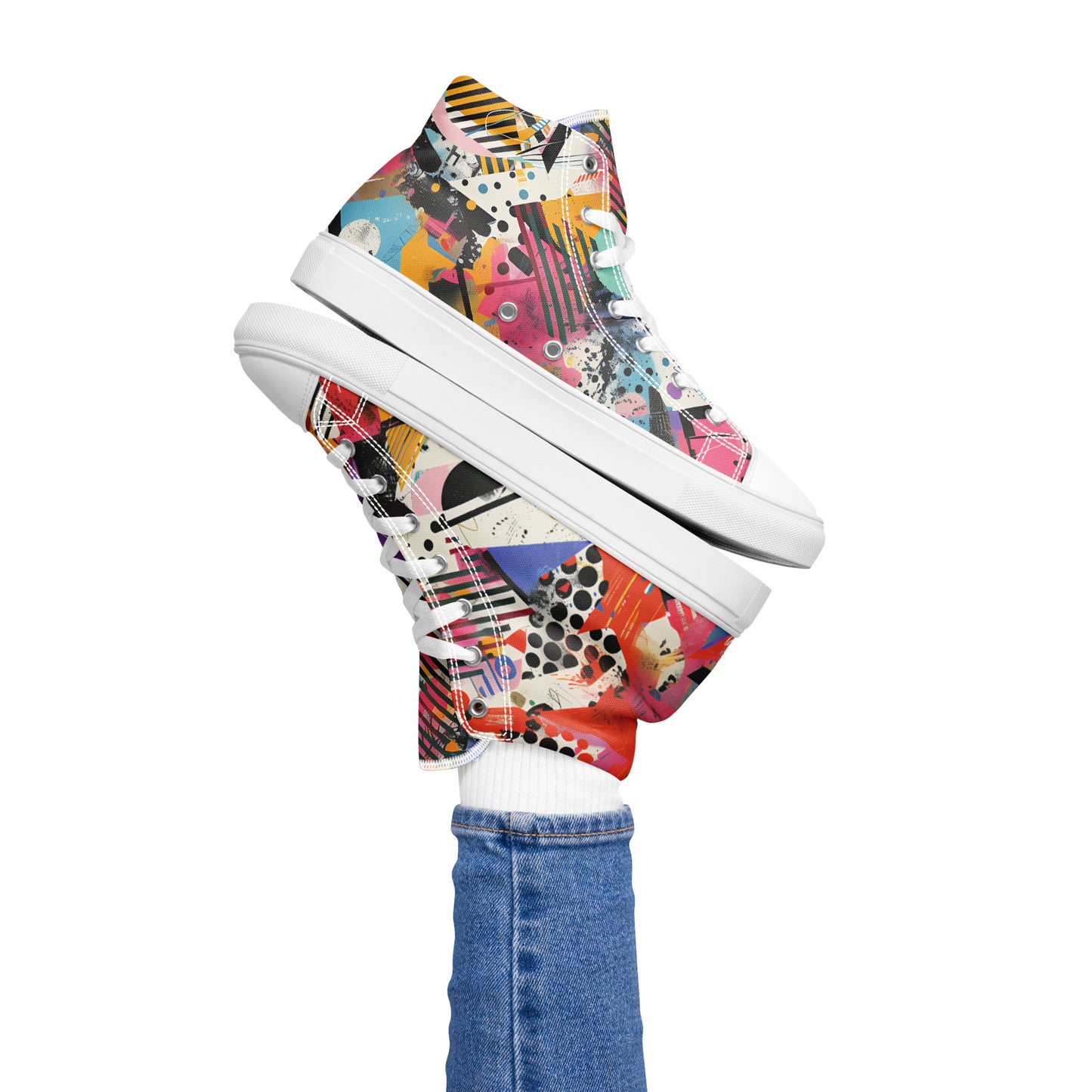 Graffiti high top shoes