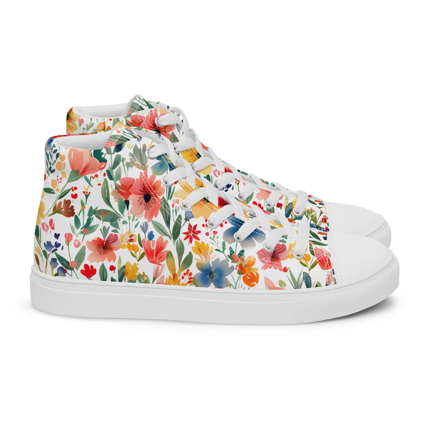 Wild Flowers high top shoes