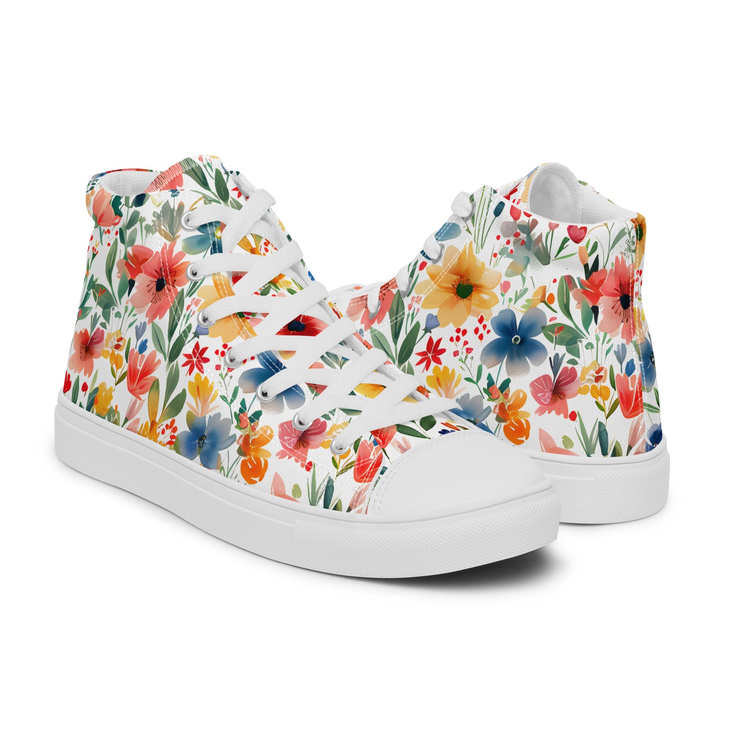 Wild Flowers high top shoes