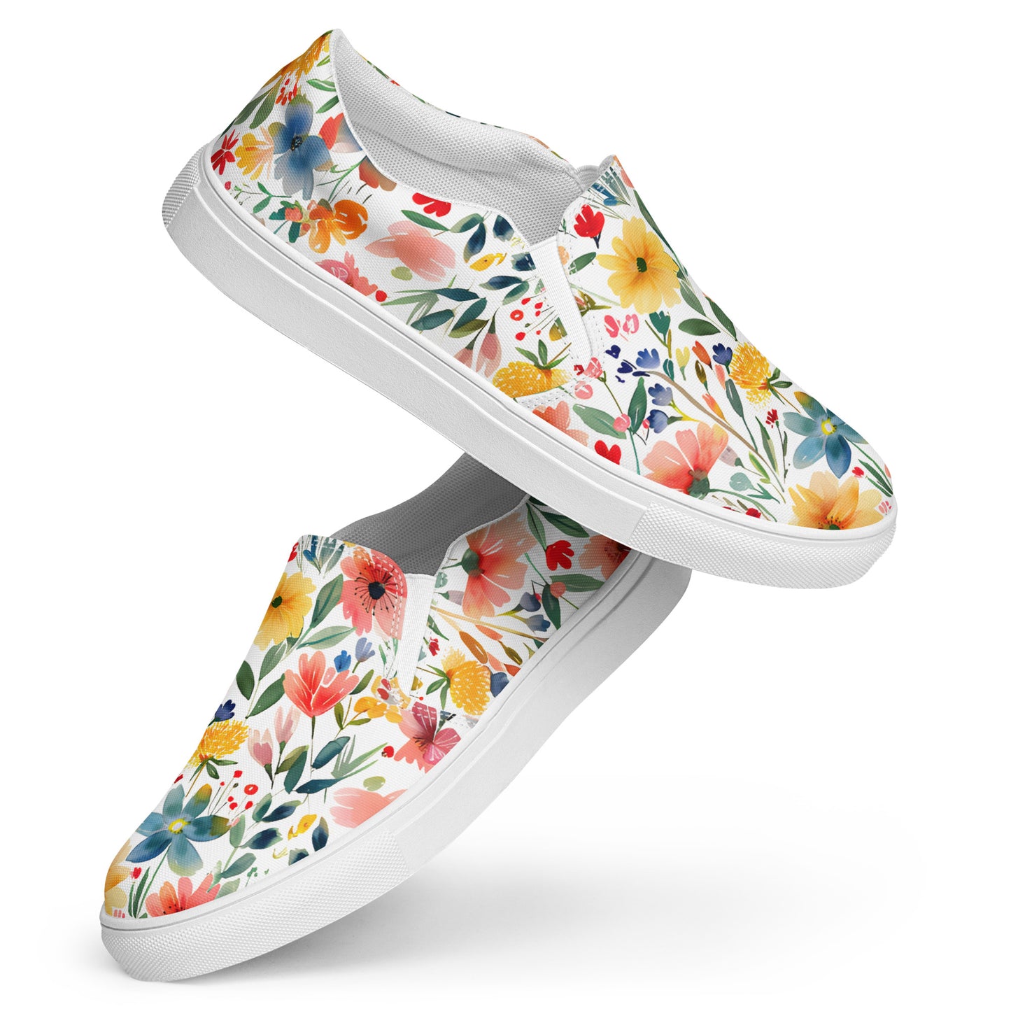 Wild Flowers slip-on shoes