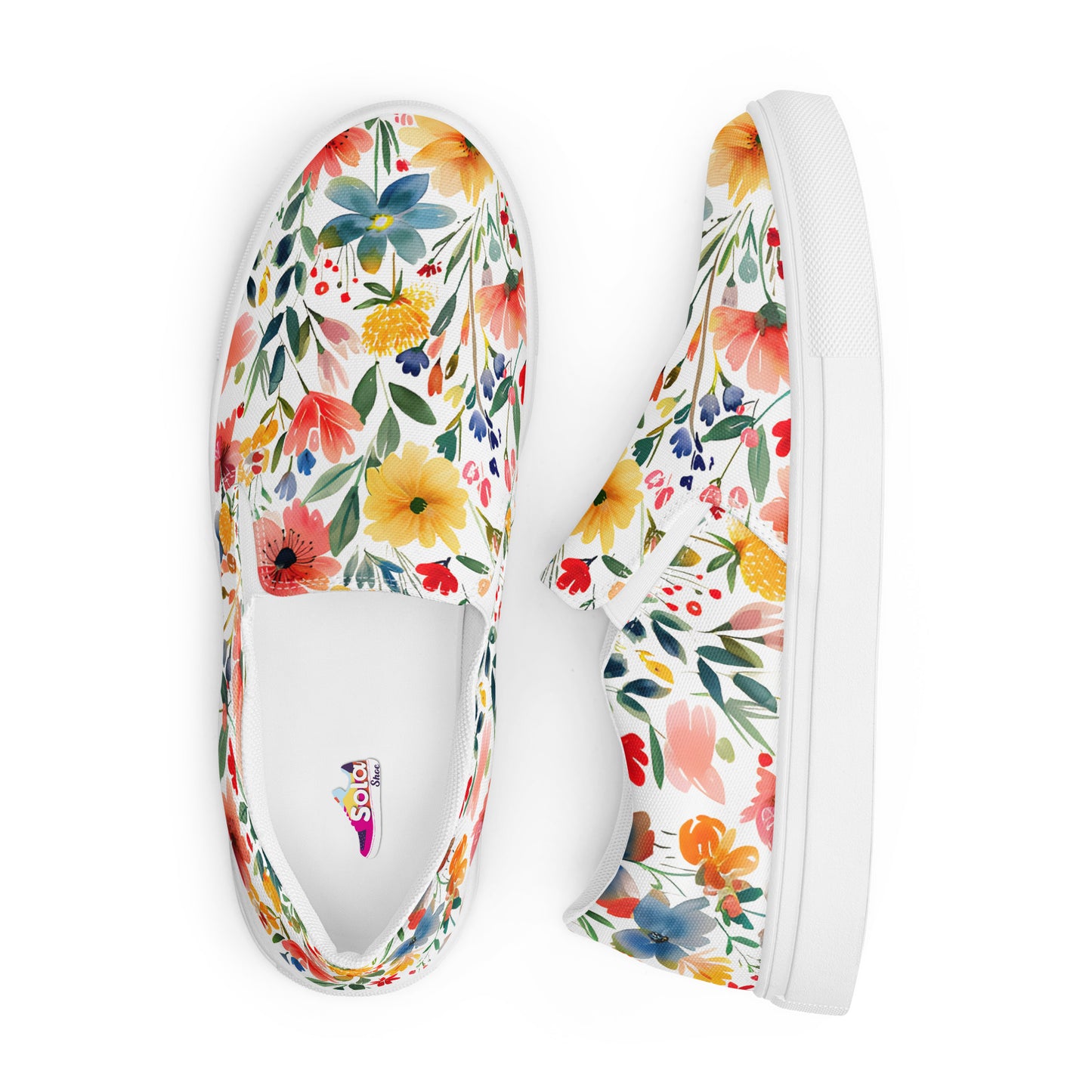 Wild Flowers slip-on shoes