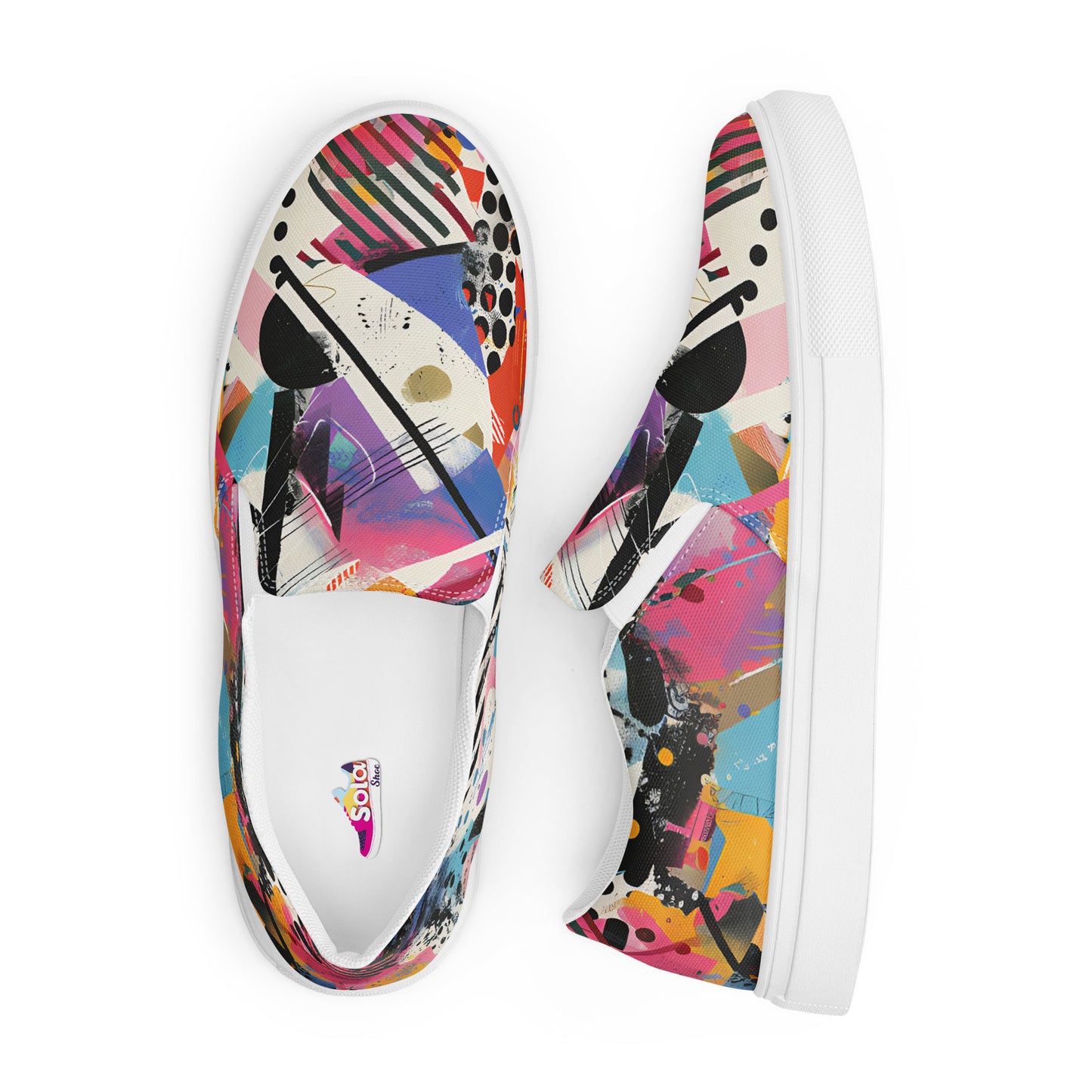 Graffiti slip-on shoes