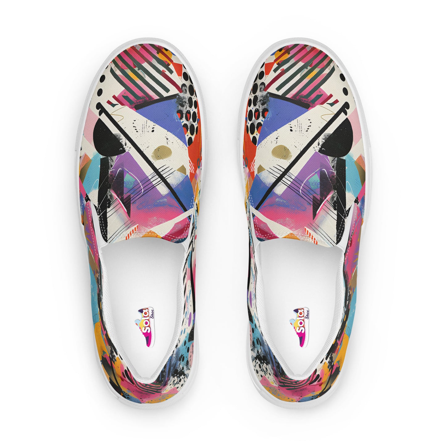 Graffiti slip-on shoes