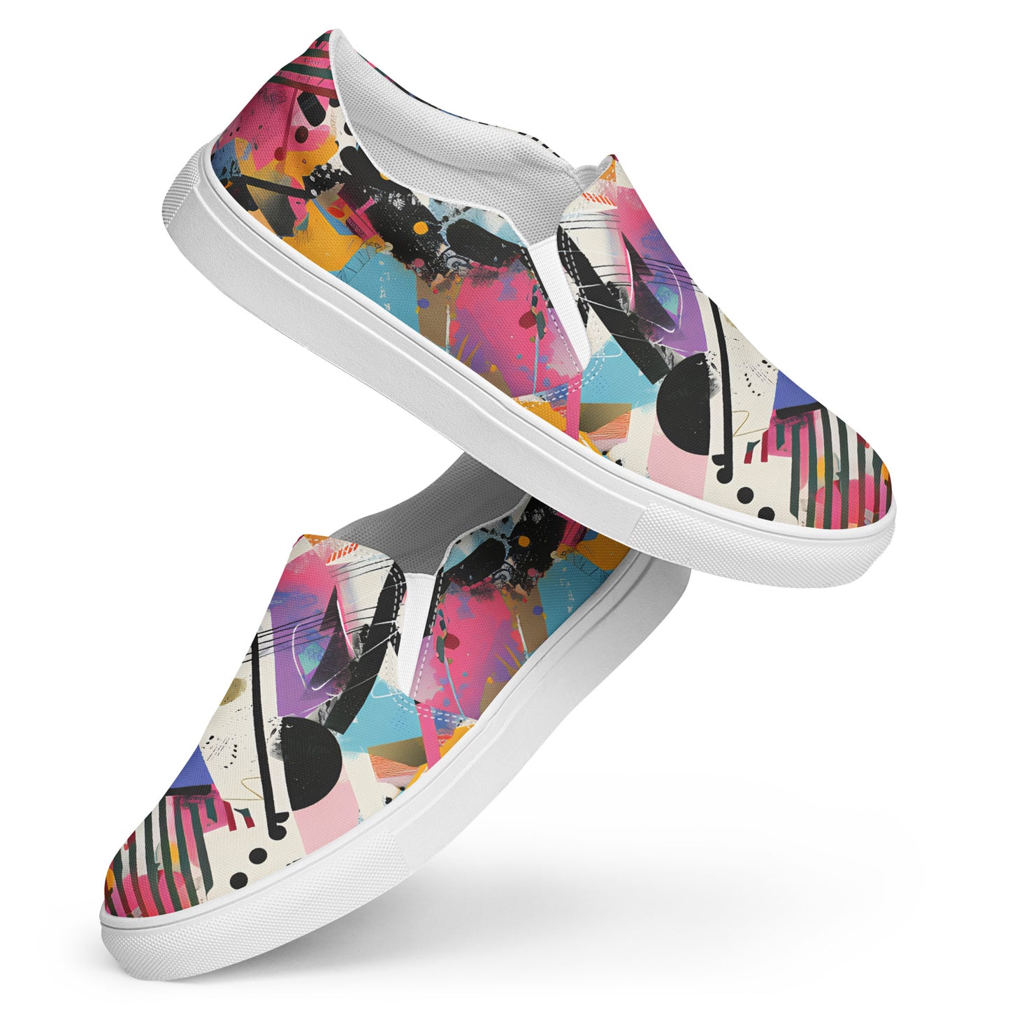 Graffiti slip-on shoes