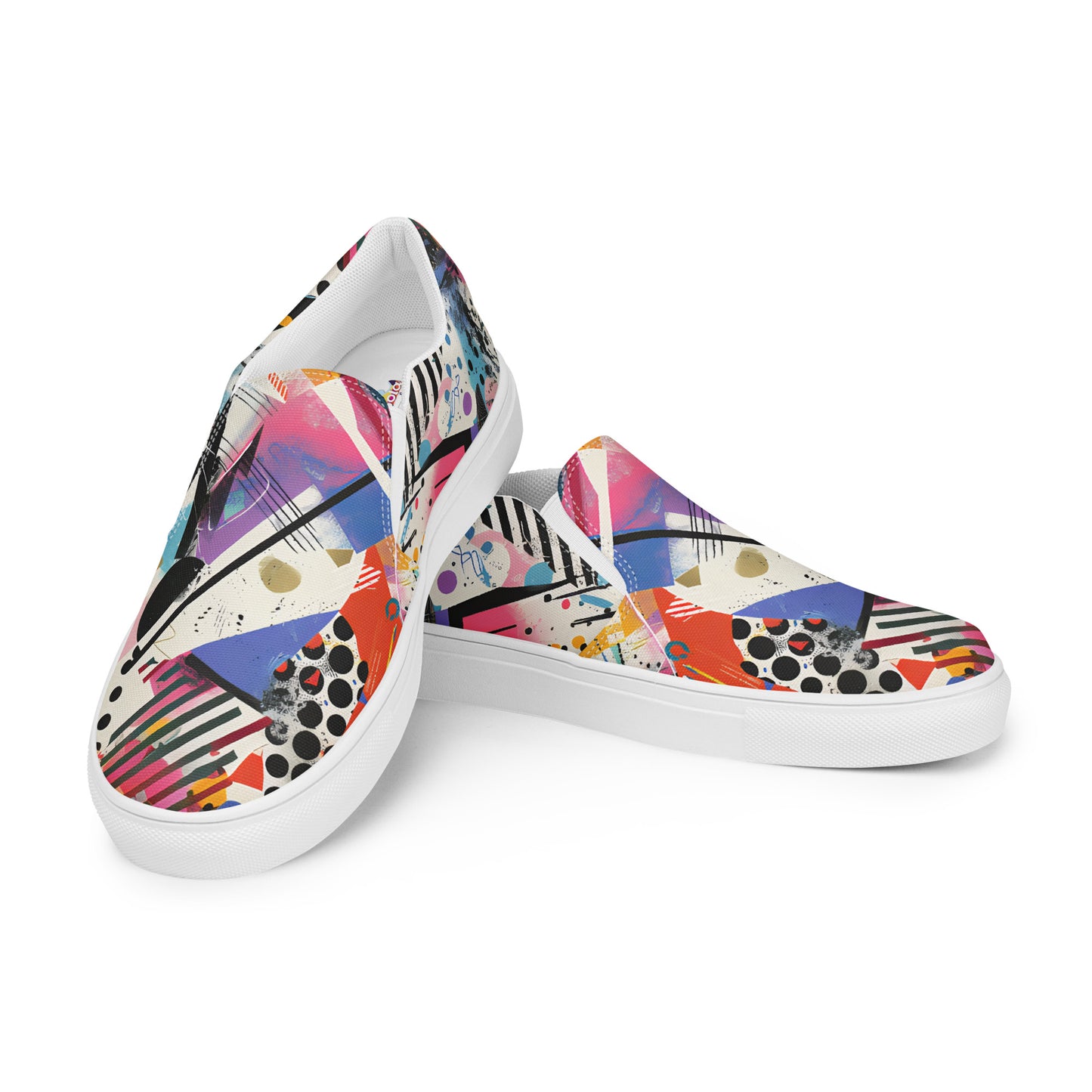 Graffiti slip-on shoes