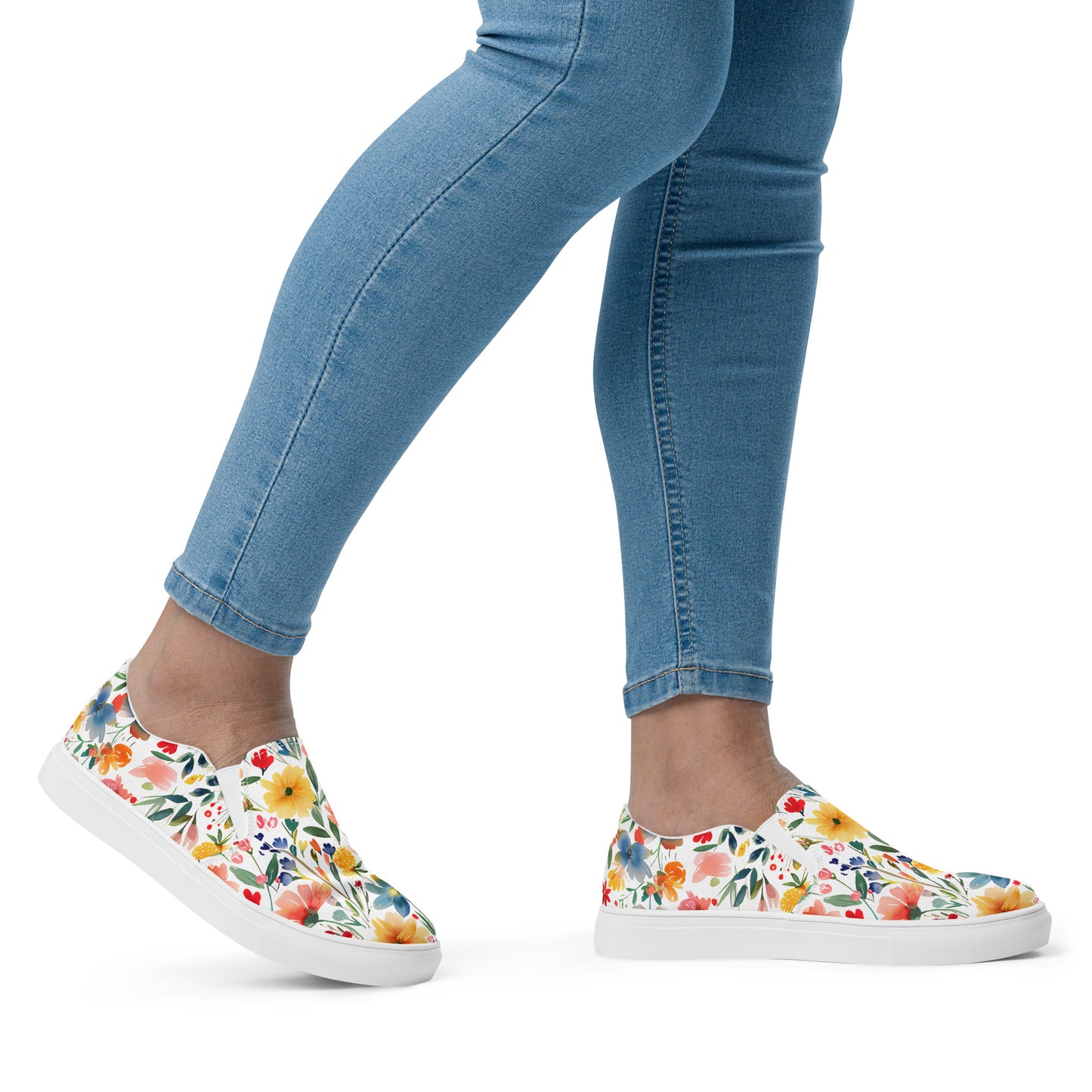 Wild Flowers slip-on shoes