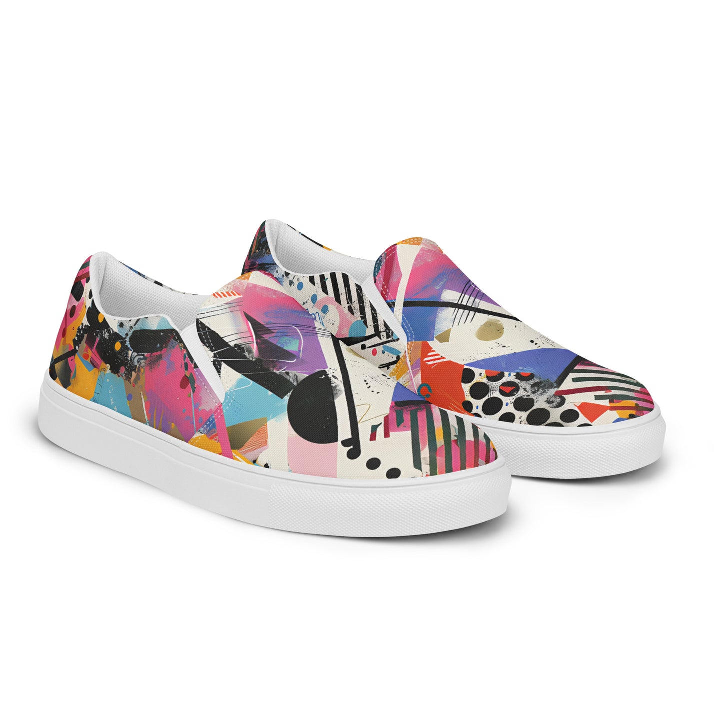 Graffiti slip-on shoes